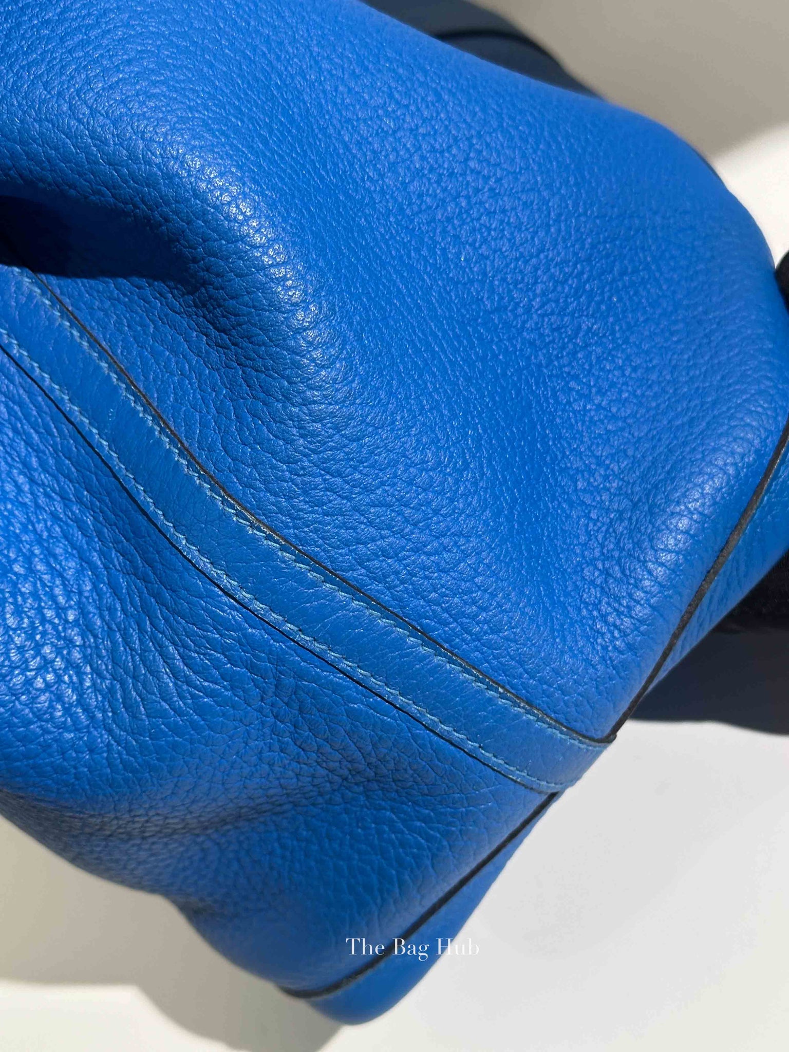 Hermes Bleu Zanzibar Negonda Leather Garden Party 36 Bag