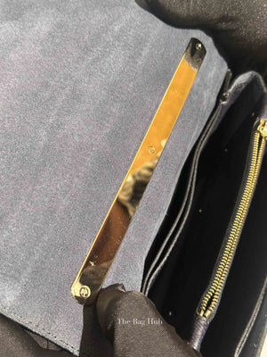 Valentino Garavani Midnight Blue Grained Leather Va Va Voom Clutch Chain Crossbody Bag