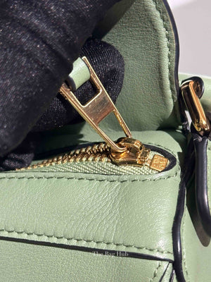 Loewe Green Leather Puzzle Nano Bag