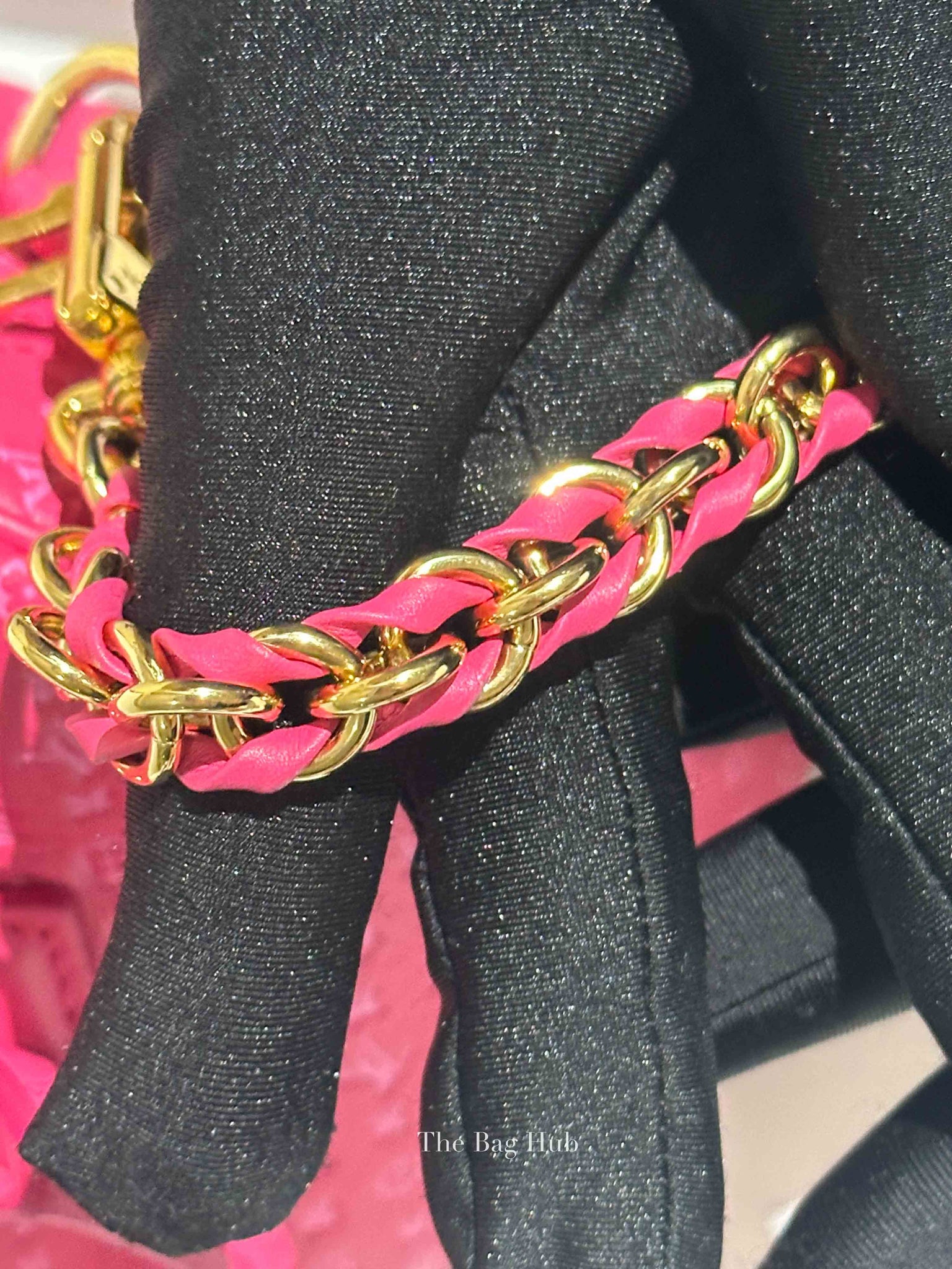 Louis Vuitton Rose Calfskin Nanogram Embossed Speedy Bandouliere 20 Bag