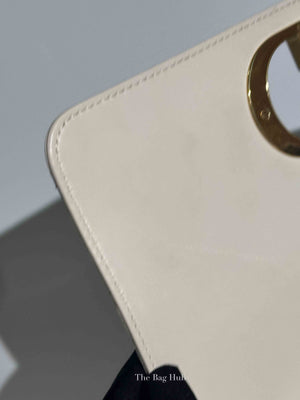 Dior Ivory Supple Cannage Calfskin Medium Caro Bag