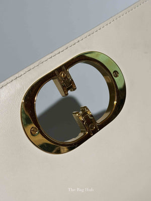 Dior Ivory Supple Cannage Calfskin Medium Caro Bag