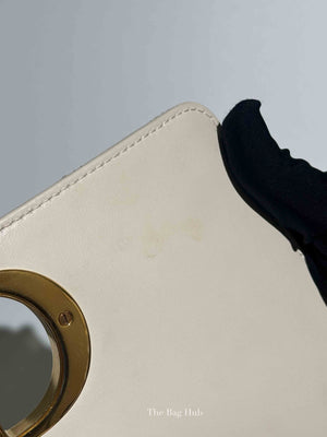 Dior Ivory Supple Cannage Calfskin Medium Caro Bag