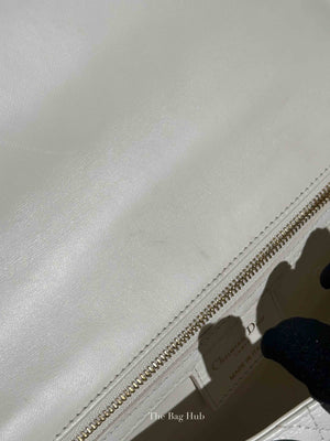 Dior Ivory Supple Cannage Calfskin Medium Caro Bag