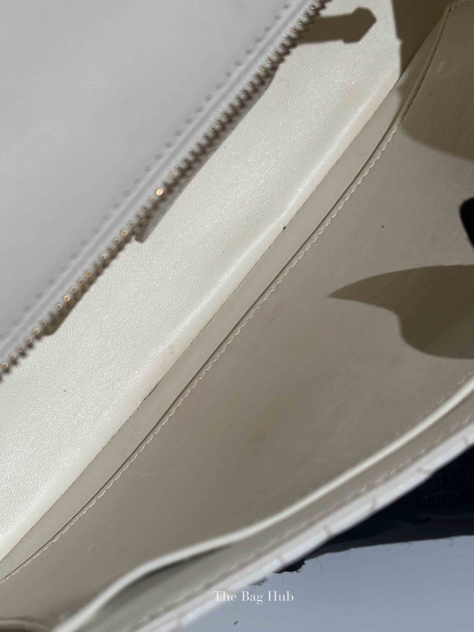 Dior Ivory Supple Cannage Calfskin Medium Caro Bag