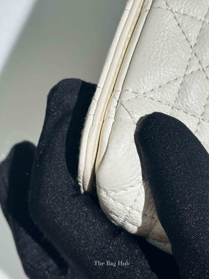 Dior Ivory Supple Cannage Calfskin Medium Caro Bag