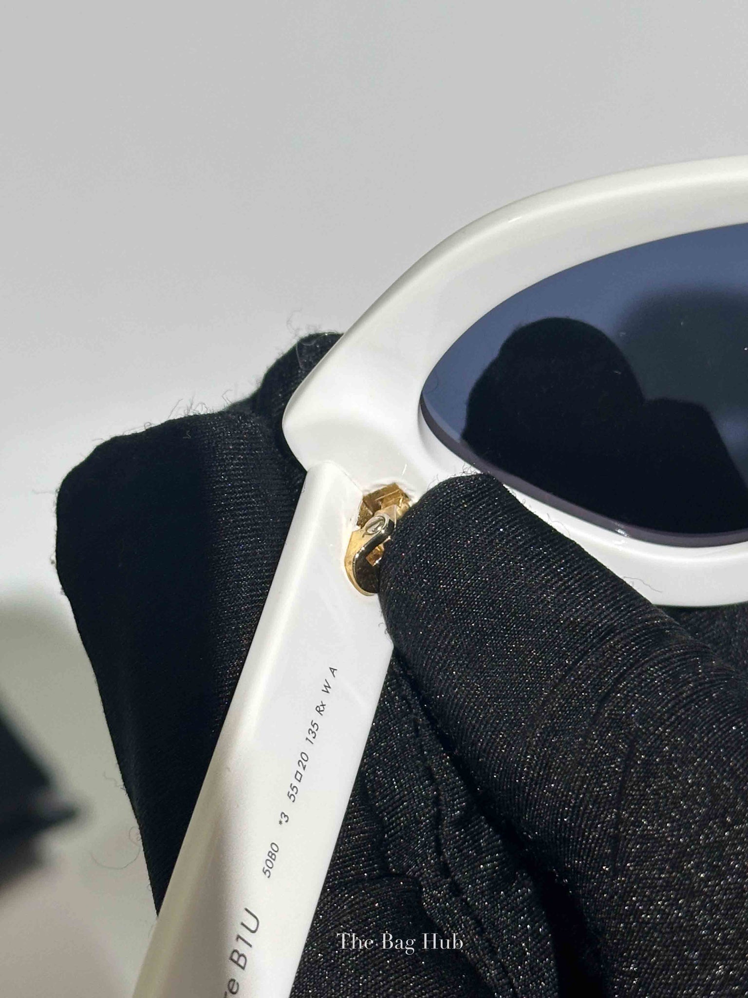Dior White/Gold Acetate DiorSignature B1U Butterfly Sunglasses