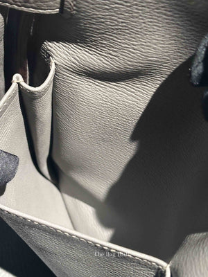 Hermes Etain Clemence Leather Kelly 35 Bag PHW