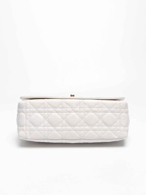Dior Ivory Supple Cannage Calfskin Medium Caro Bag
