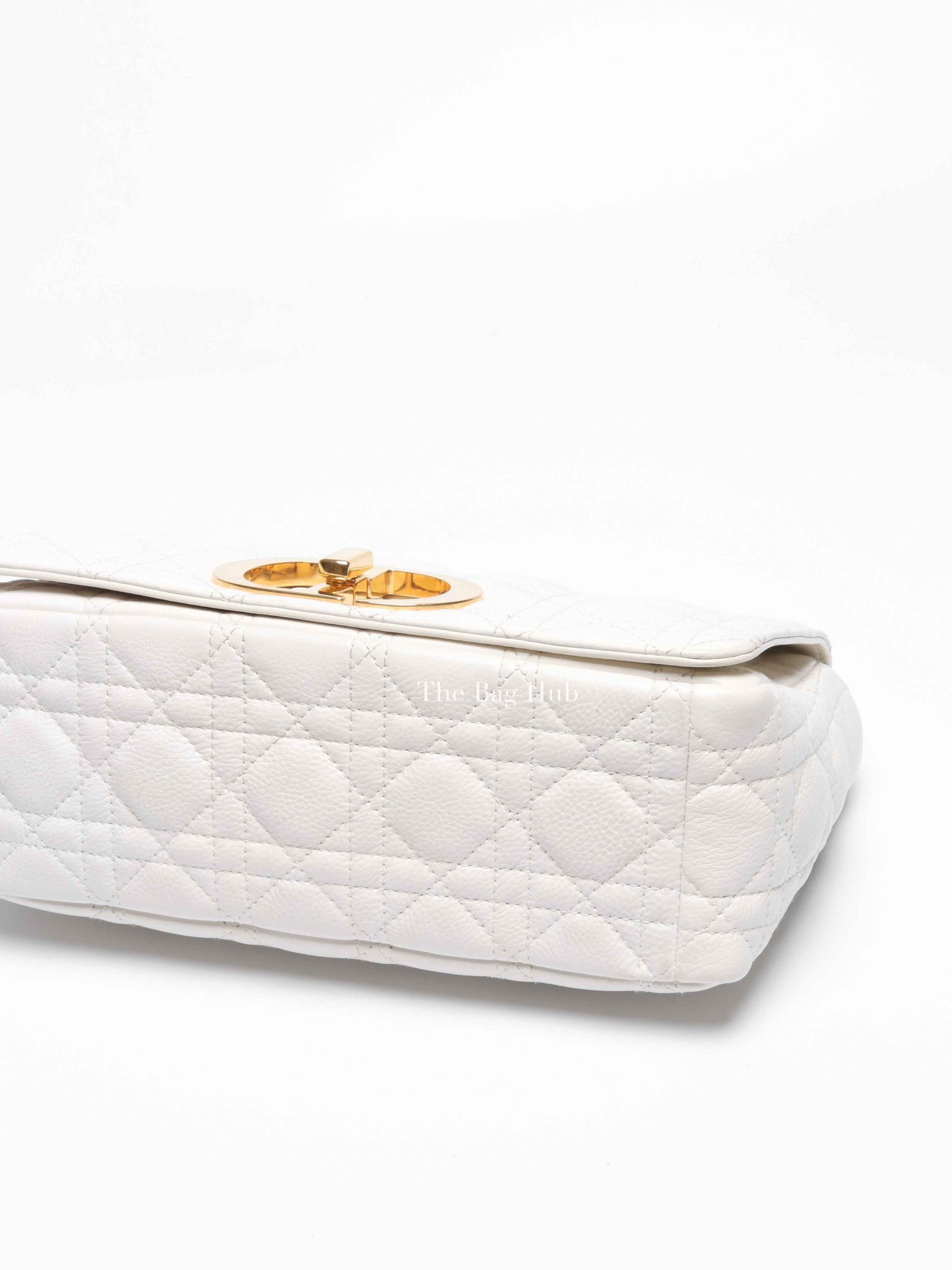 Dior Ivory Supple Cannage Calfskin Medium Caro Bag