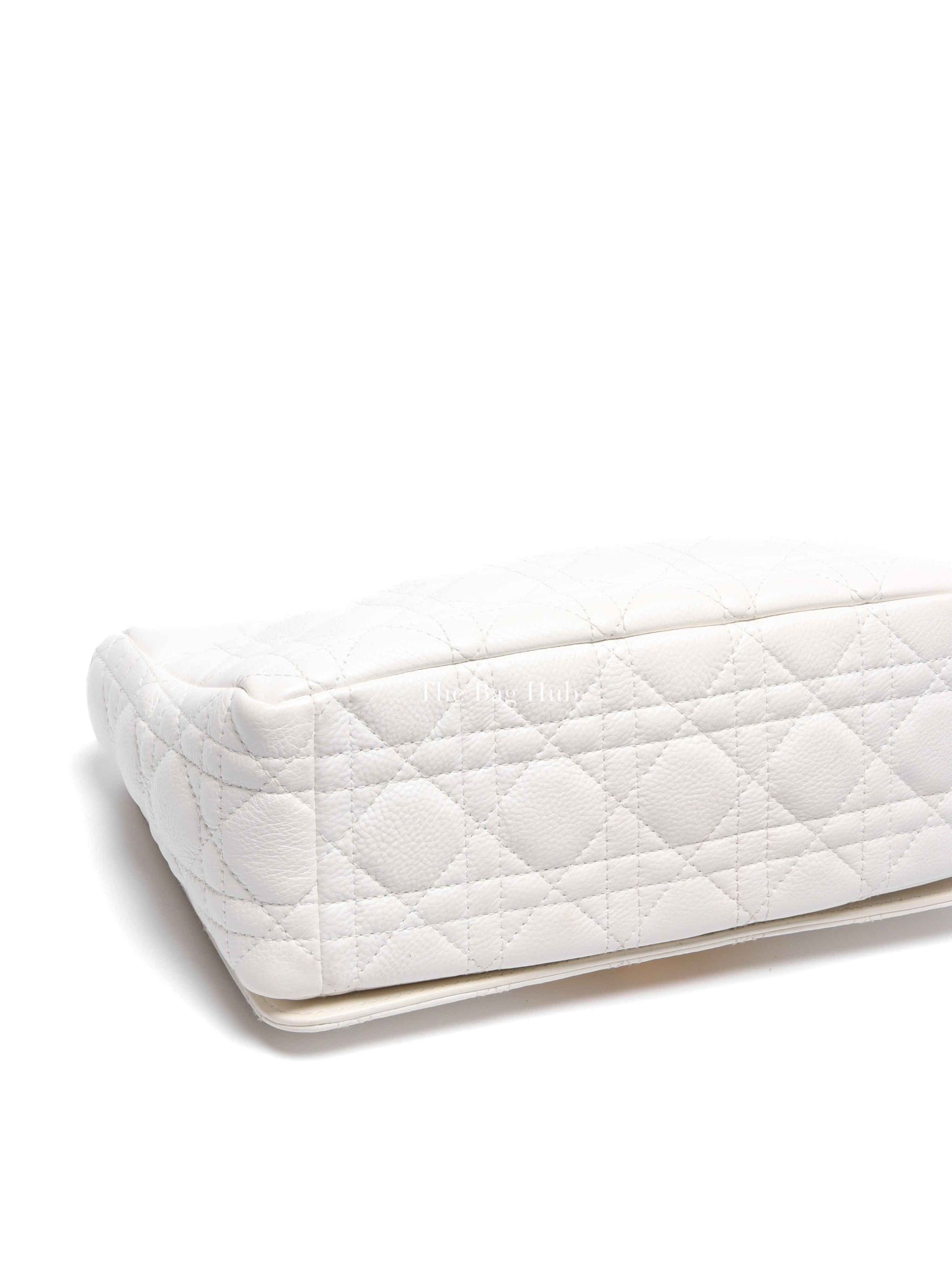 Dior Ivory Supple Cannage Calfskin Medium Caro Bag
