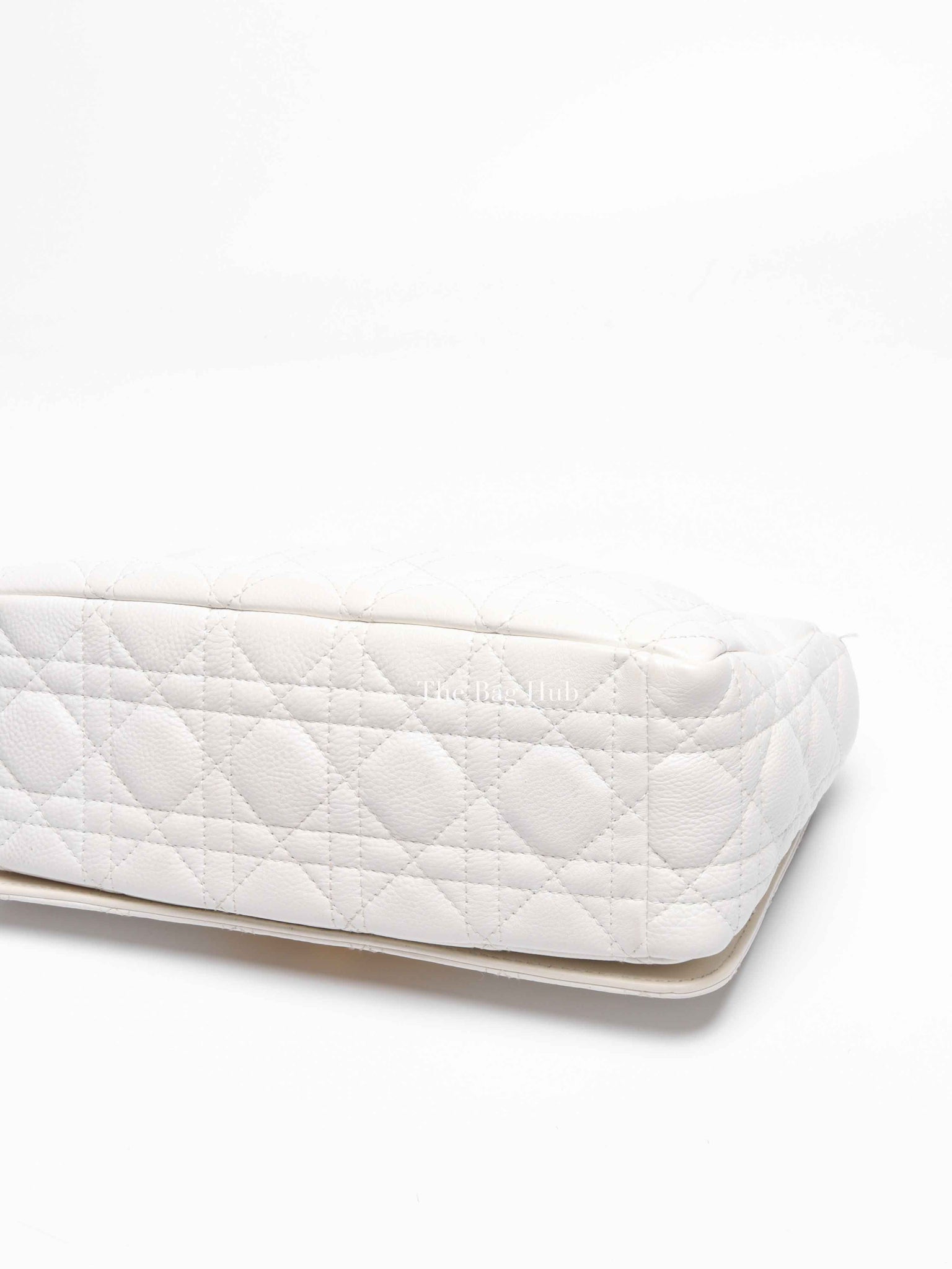 Dior Ivory Supple Cannage Calfskin Medium Caro Bag