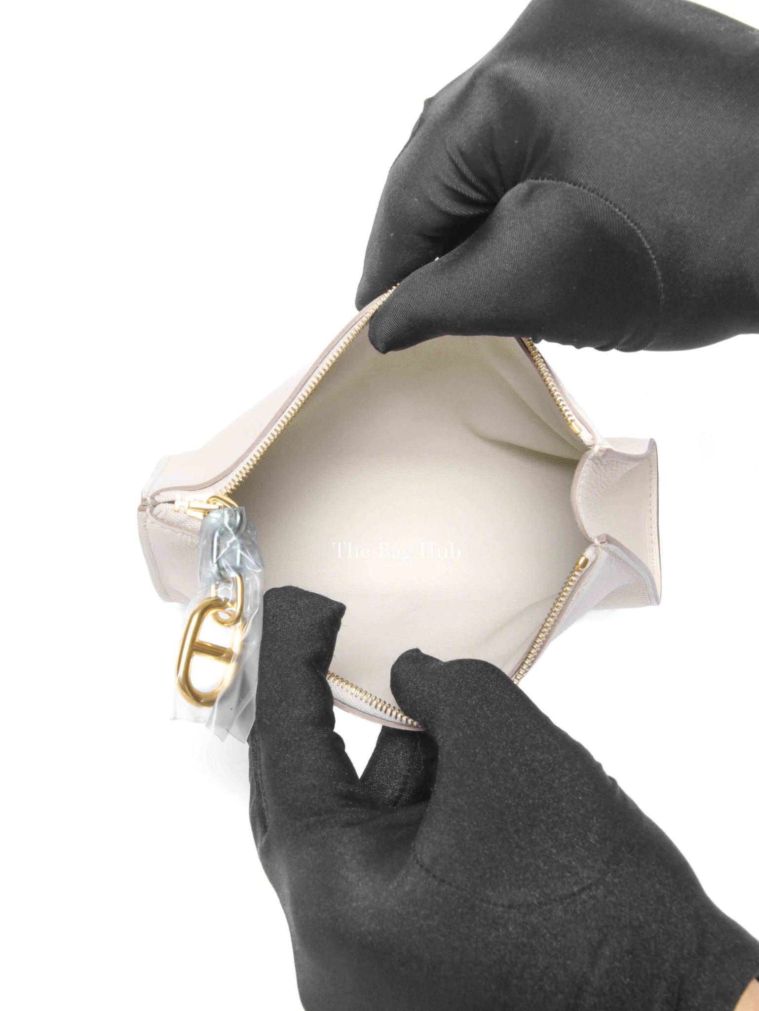 Hermes Craie Leather Zipengco Pouch