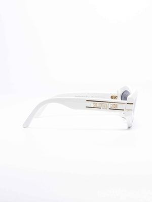 Dior White/Gold Acetate DiorSignature B1U Butterfly Sunglasses
