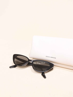 Gentle Monster Black Acetate Crella-01 Sunglasses