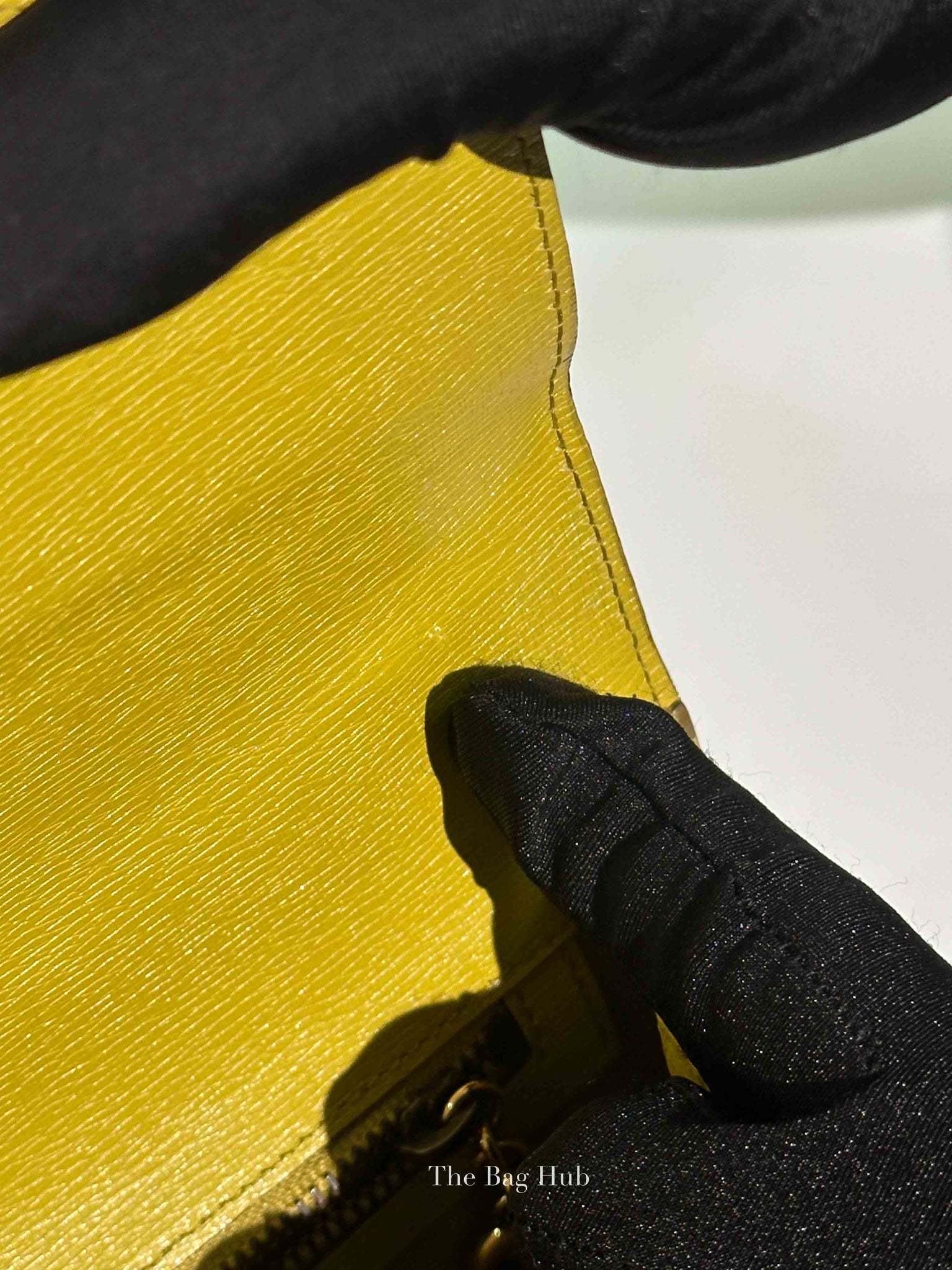Gucci Blue/Yellow Leather Shanghai Heartbeat Top Handle Bag