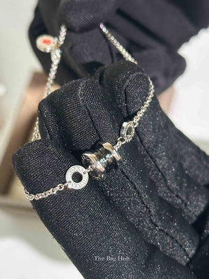 Bvlgari Silver/Black Ceramic B.Zero 1 Save The Children Bracelet