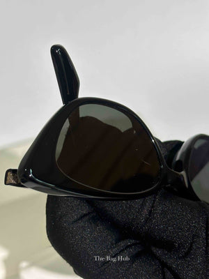 Gentle Monster Black Acetate Crella-01 Sunglasses