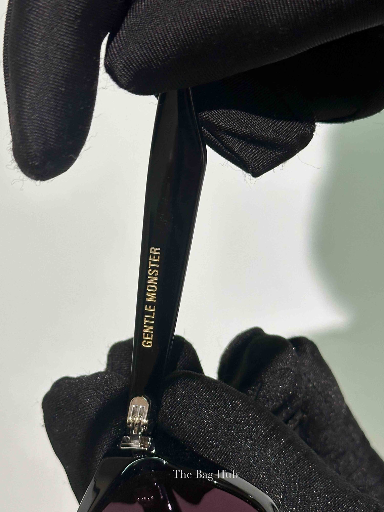 Gentle Monster Black Acetate Crella-01 Sunglasses