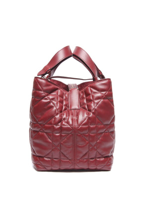 Dior Bordeaux Macrocannage Calfskin Medium Toujours Bag