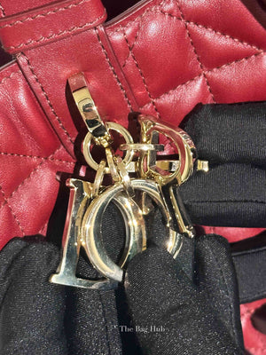 Dior Bordeaux Macrocannage Calfskin Medium Toujours Bag