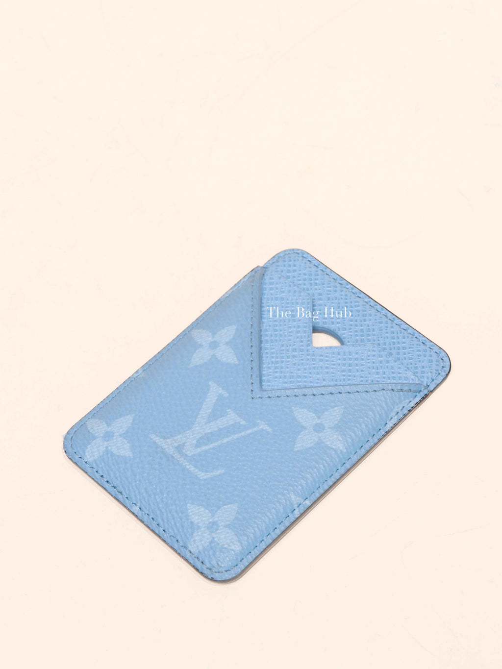 Louis Vuitton Sky Blue Taigarama Porte-Cartes Magnet Card Holder