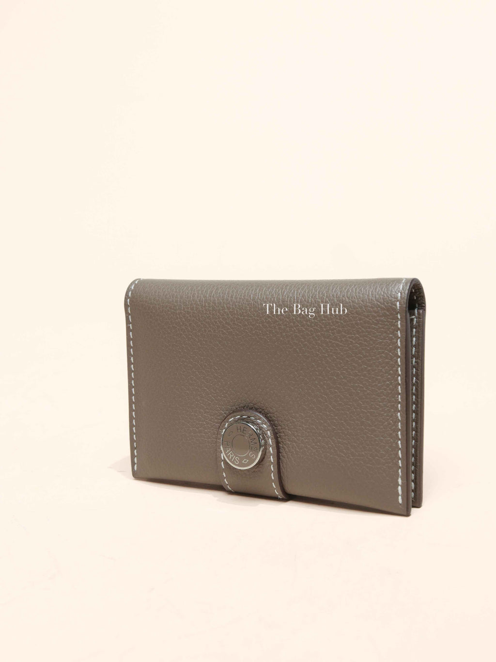 Hermes Etoupe Evercolor Calfskin R.M.S Card Holder