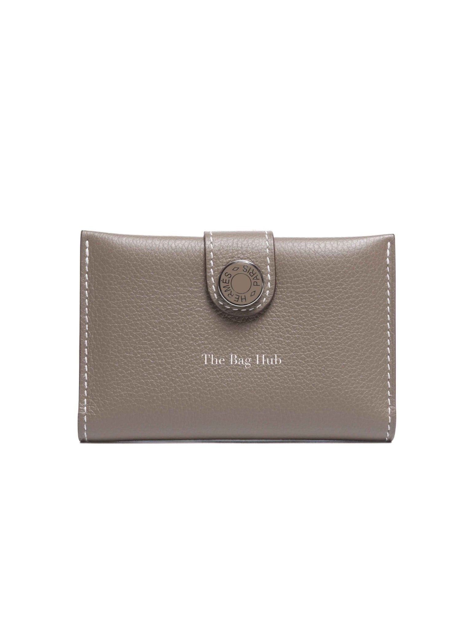 Hermes Etoupe Evercolor Calfskin R.M.S Card Holder