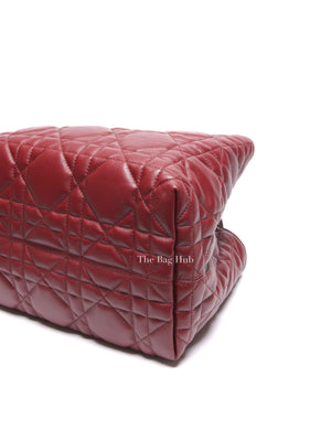 Dior Bordeaux Macrocannage Calfskin Medium Toujours Bag