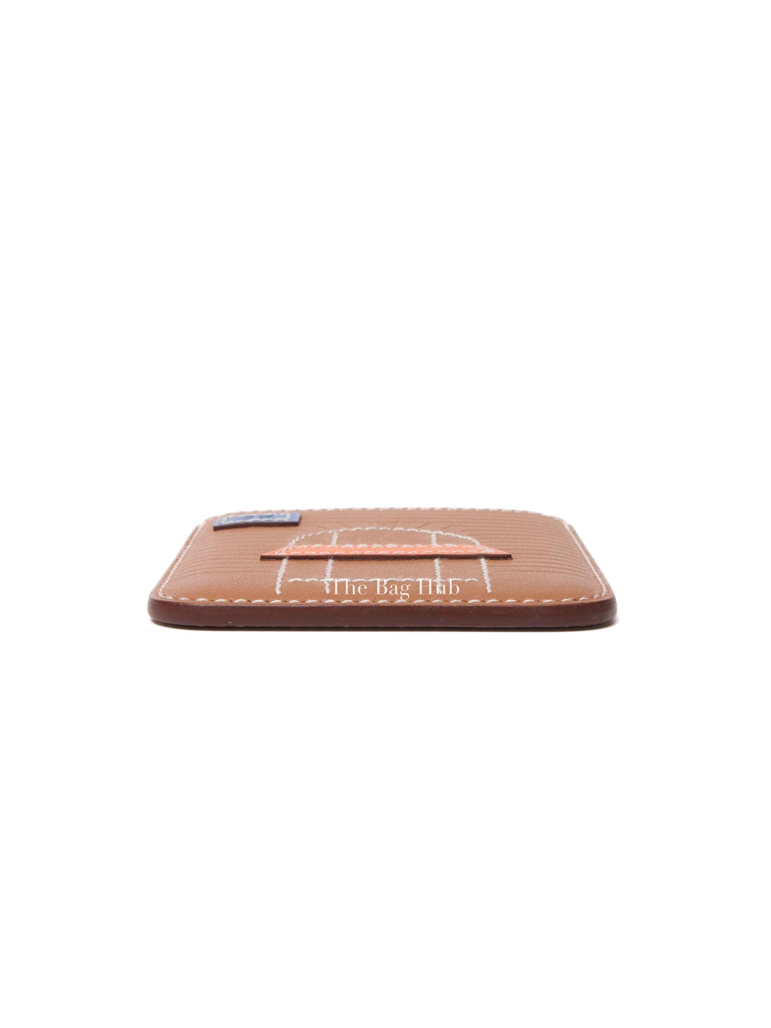 Hermes Gold/Blue/Orange Swift Faubourg MagSafe Card Holder