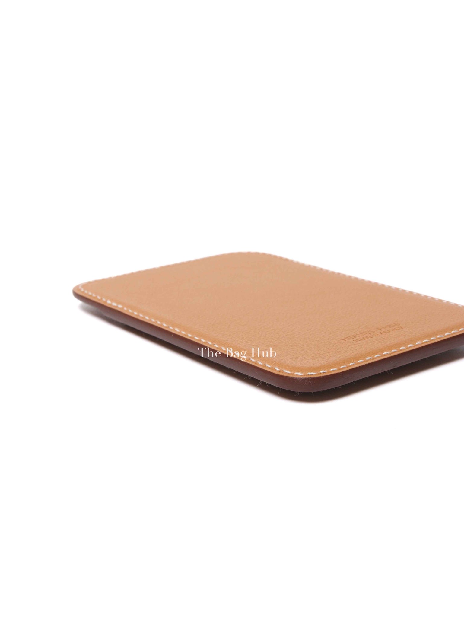 Hermes Gold/Blue/Orange Swift Faubourg MagSafe Card Holder