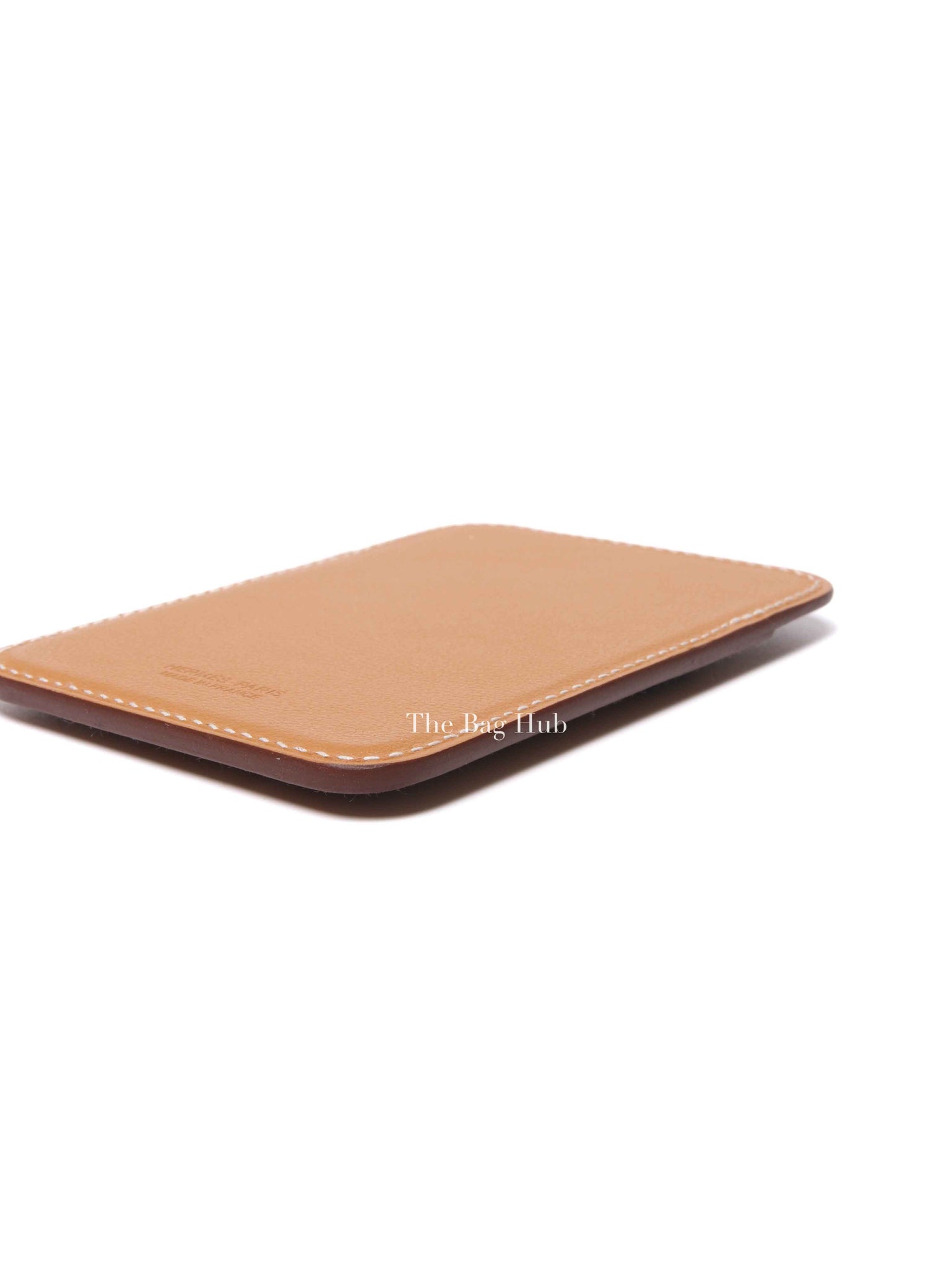 Hermes Gold/Blue/Orange Swift Faubourg MagSafe Card Holder