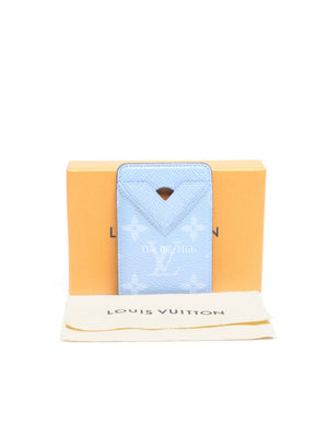 Louis Vuitton Sky Blue Taigarama Porte-Cartes Magnet Card Holder