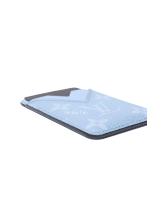 Louis Vuitton Sky Blue Taigarama Porte-Cartes Magnet Card Holder