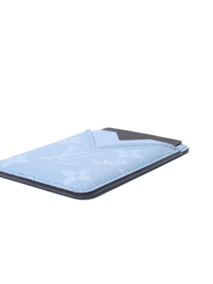 Louis Vuitton Sky Blue Taigarama Porte-Cartes Magnet Card Holder