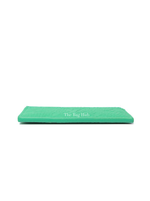 Louis Vuitton Bamboo Green Taurillon Monogram Leather Double Card Holder