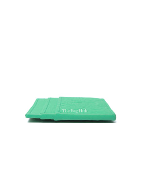Louis Vuitton Bamboo Green Taurillon Monogram Leather Double Card Holder