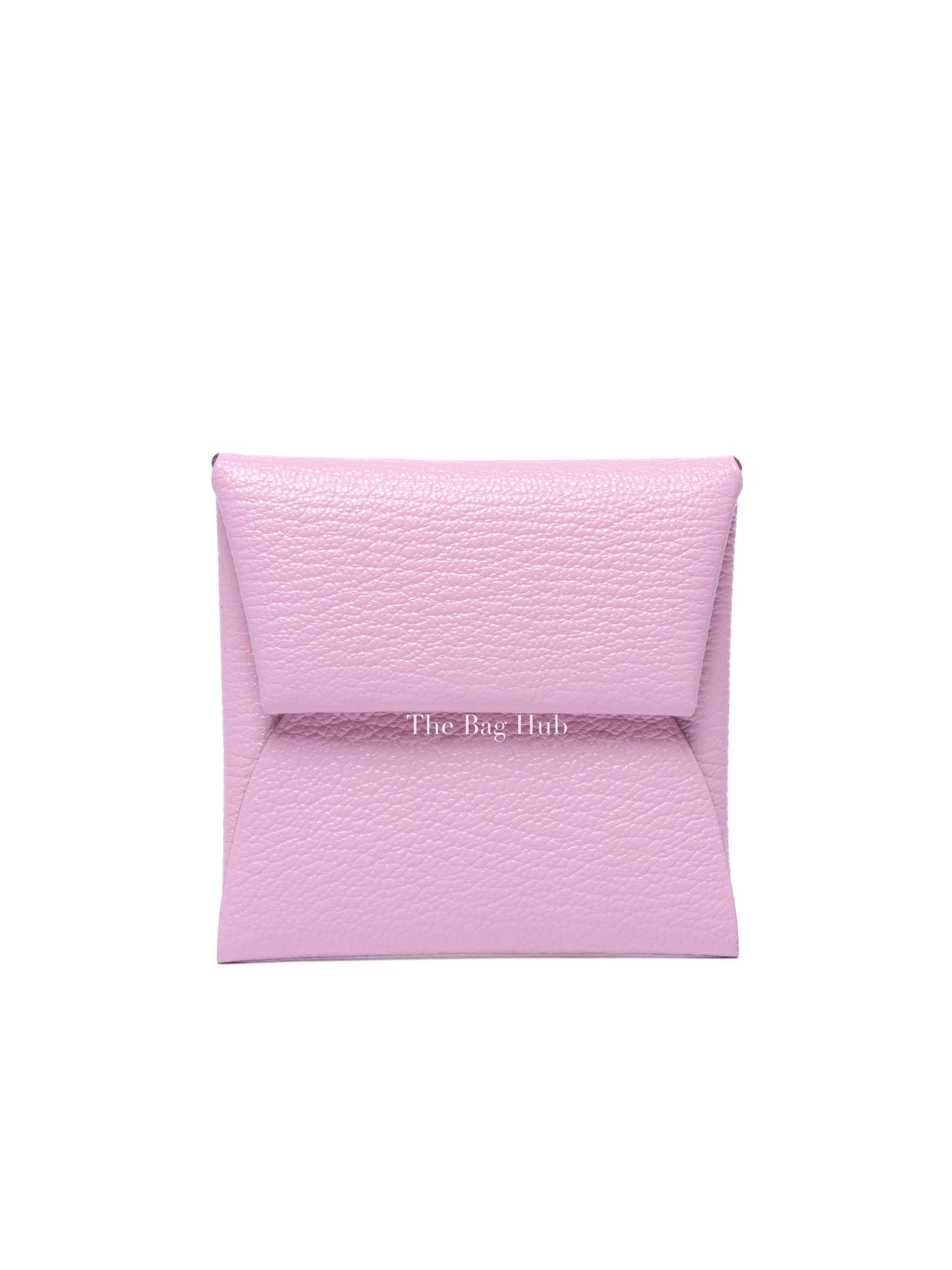 Hermes Mauve Sylvestre Leather Bastia Coin Purse