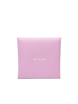 Hermes Mauve Sylvestre Leather Bastia Coin Purse