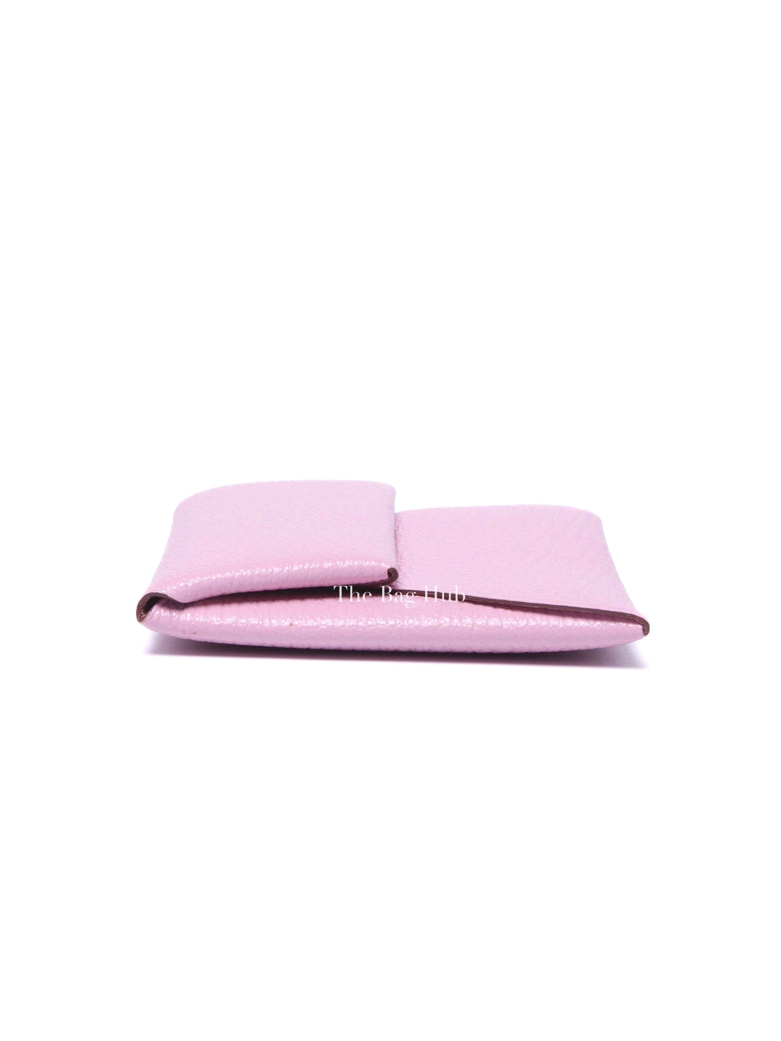 Hermes Mauve Sylvestre Leather Bastia Coin Purse