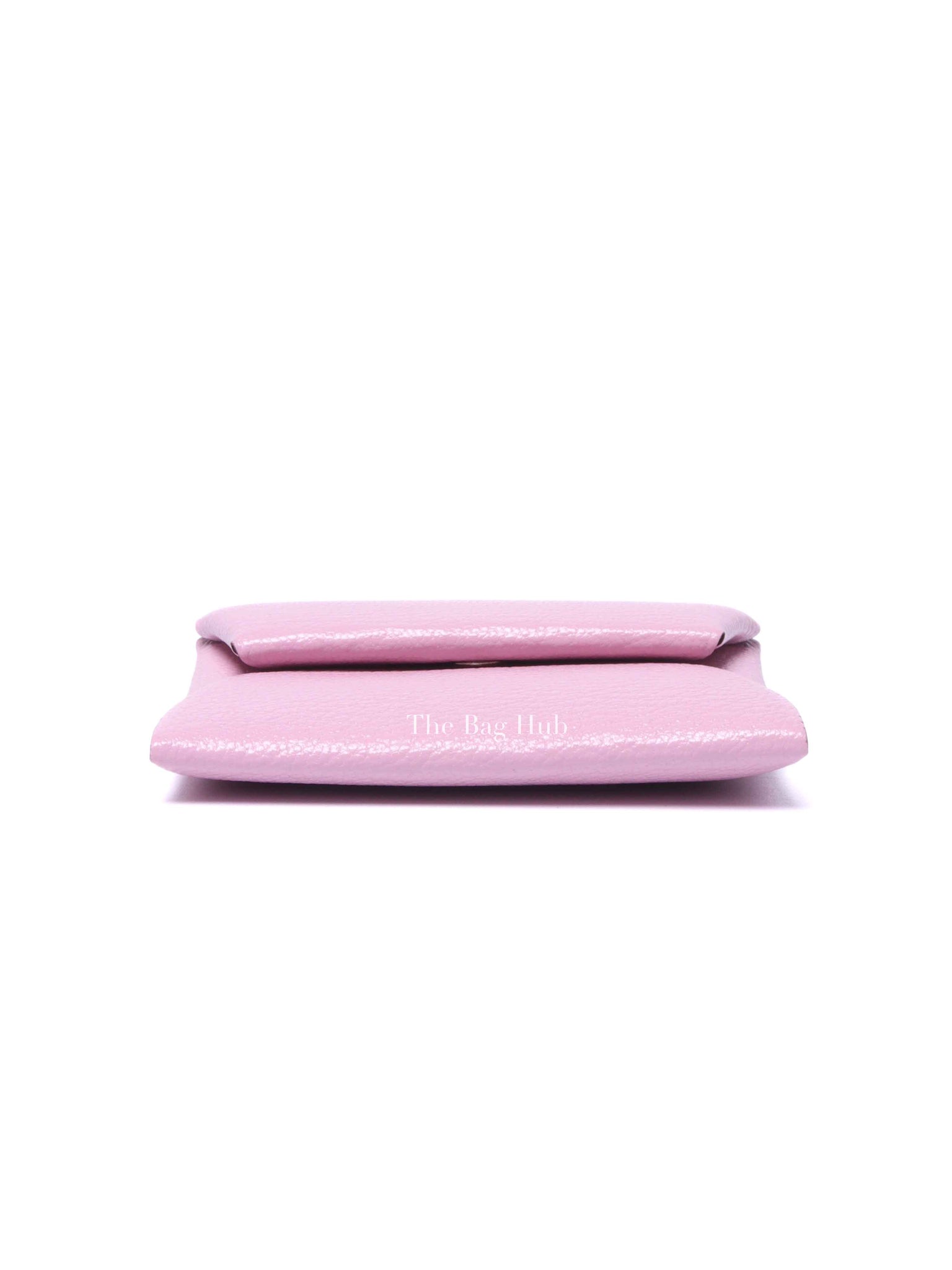 Hermes Mauve Sylvestre Leather Bastia Coin Purse