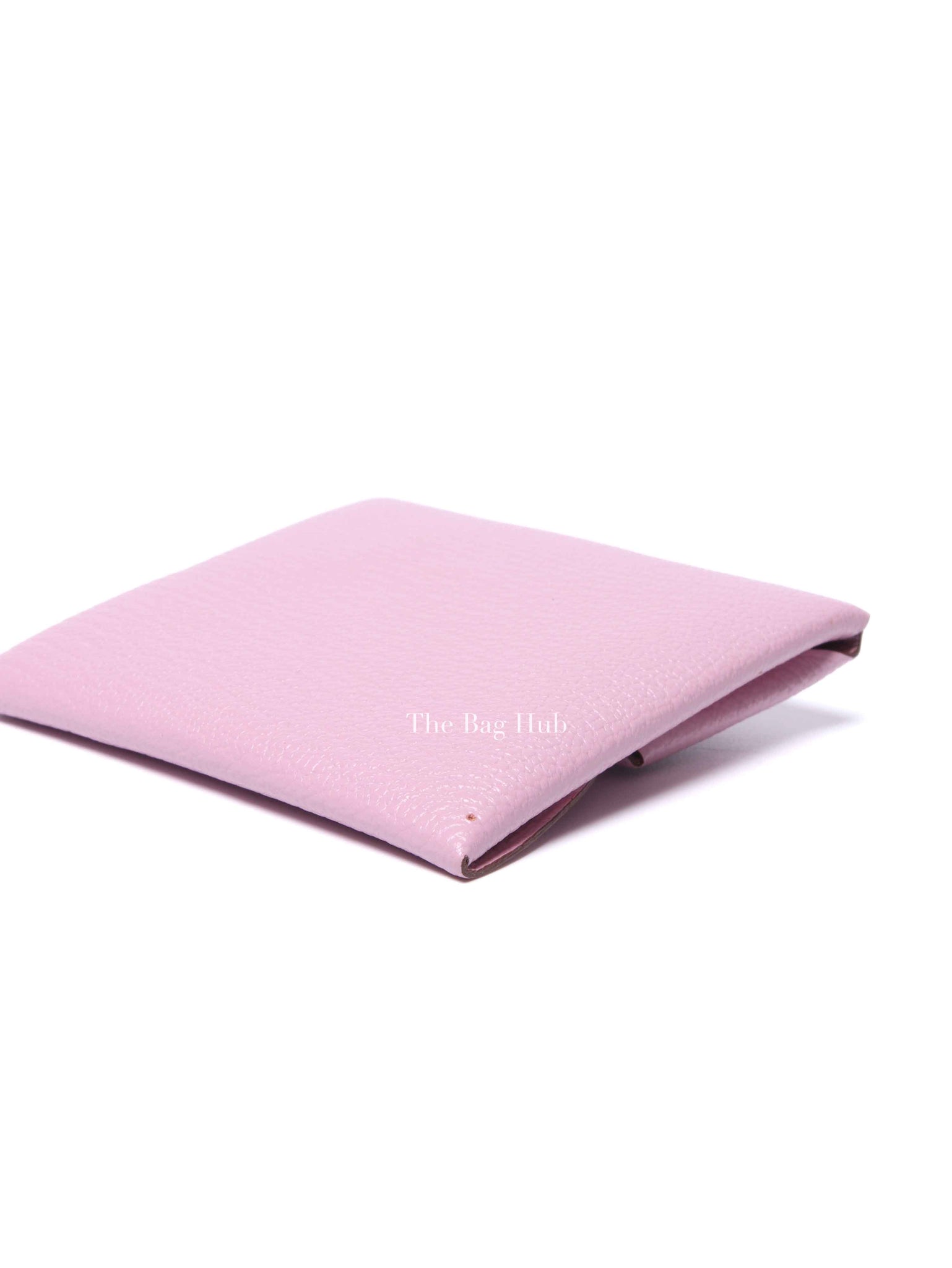 Hermes Mauve Sylvestre Leather Bastia Coin Purse