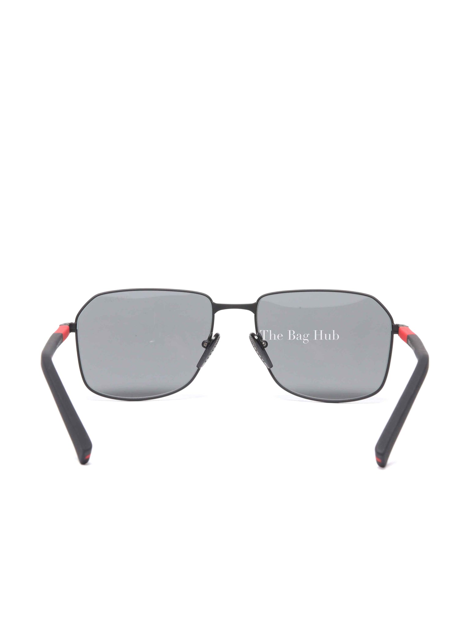 Prada Black/Red Acetate Linea Rosa Sunglasses