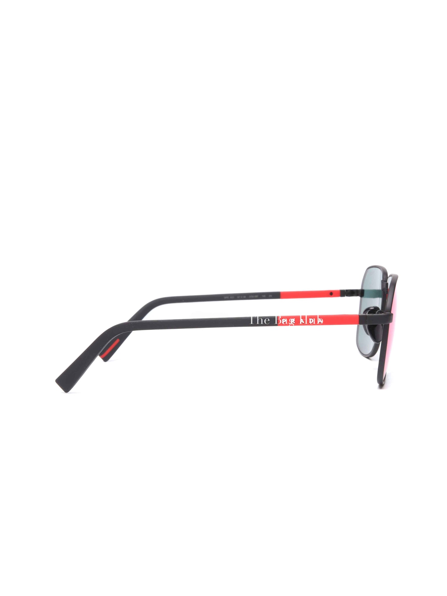 Prada Black/Red Acetate Linea Rosa Sunglasses