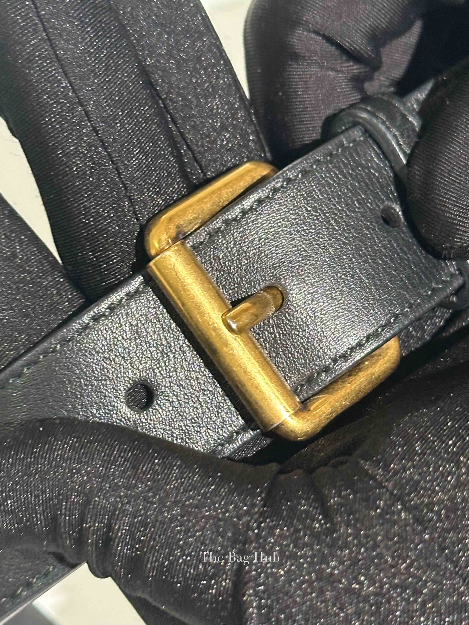 Gucci Black Calfskin Matelasse GG Marmont Belt Bag GHW