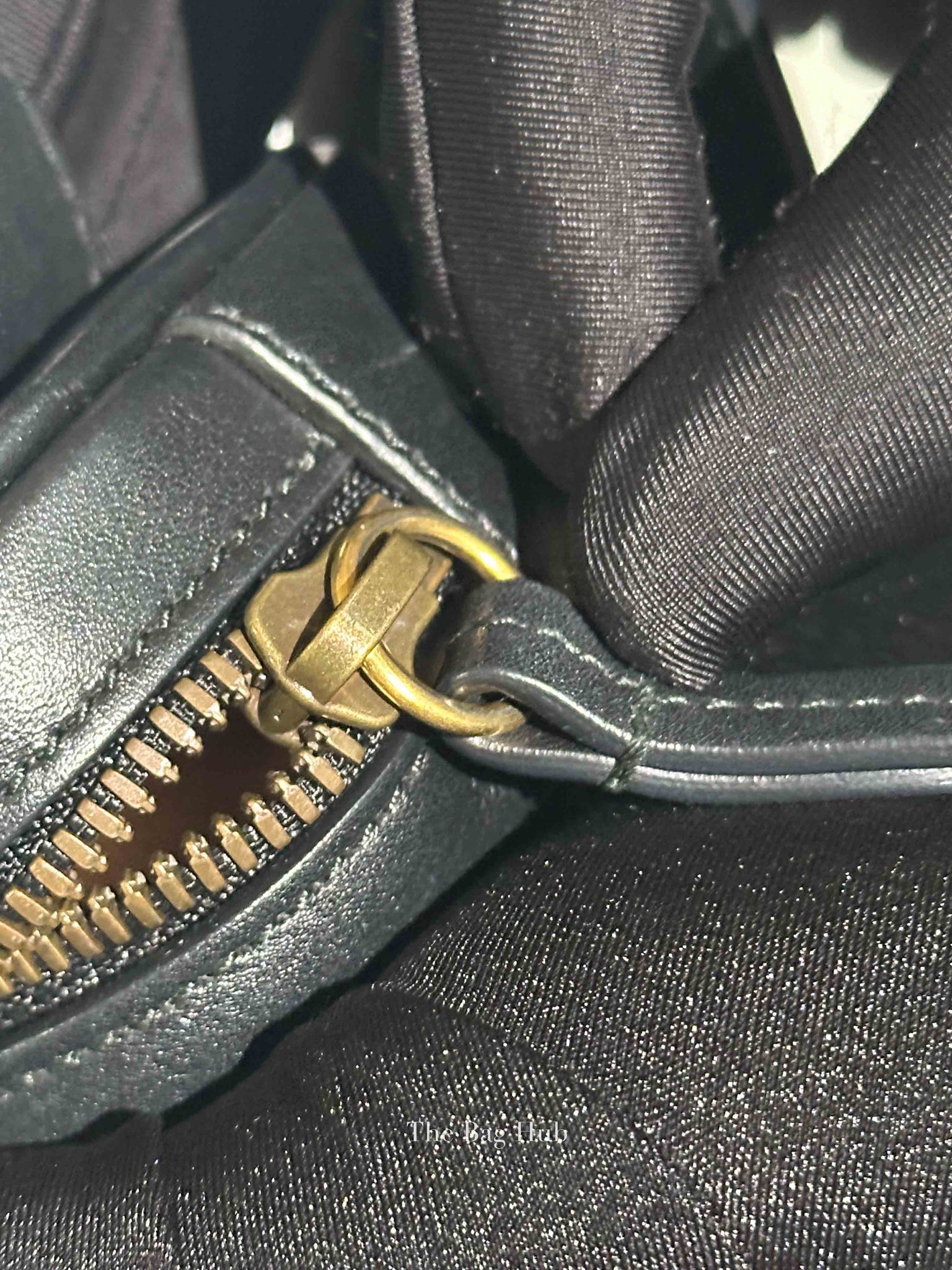 Gucci Black Calfskin Matelasse GG Marmont Belt Bag GHW