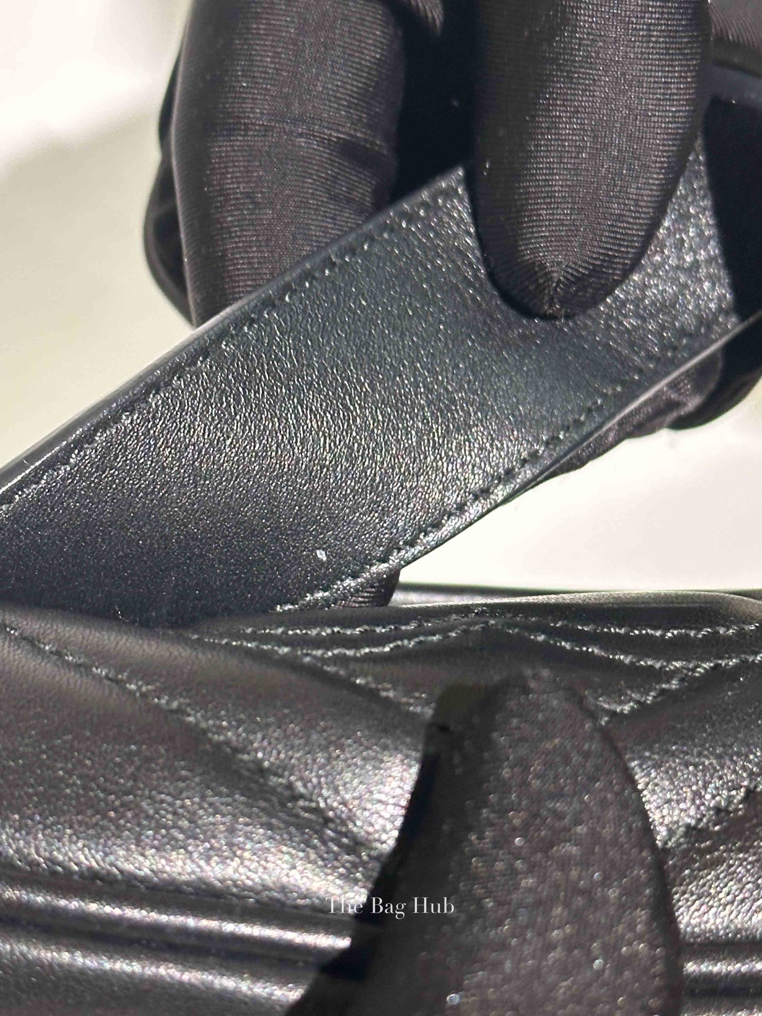 Gucci Black Calfskin Matelasse GG Marmont Belt Bag GHW
