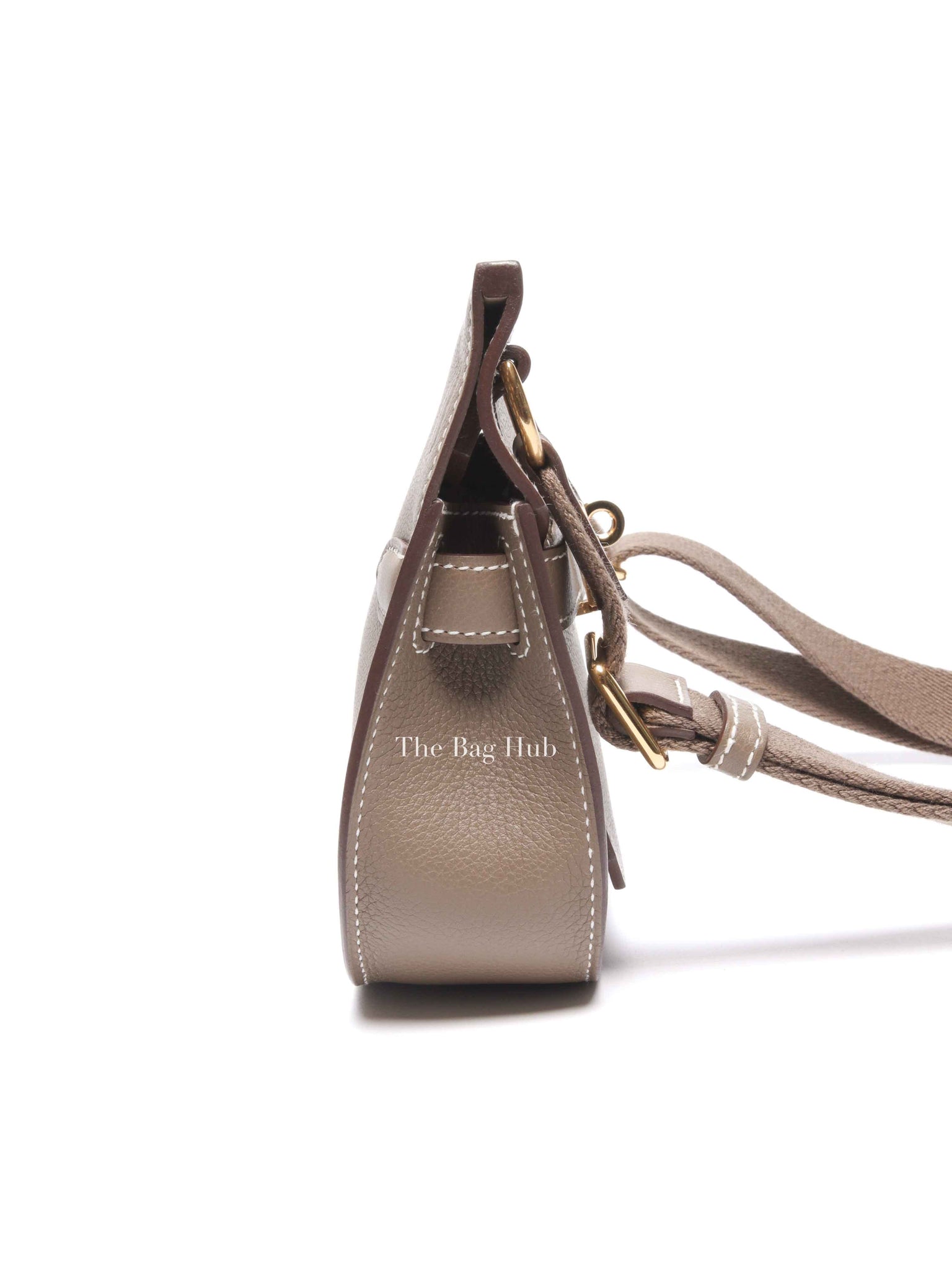 Hermes Etoupe Evercolor Mini Jypsiere Bag GHW