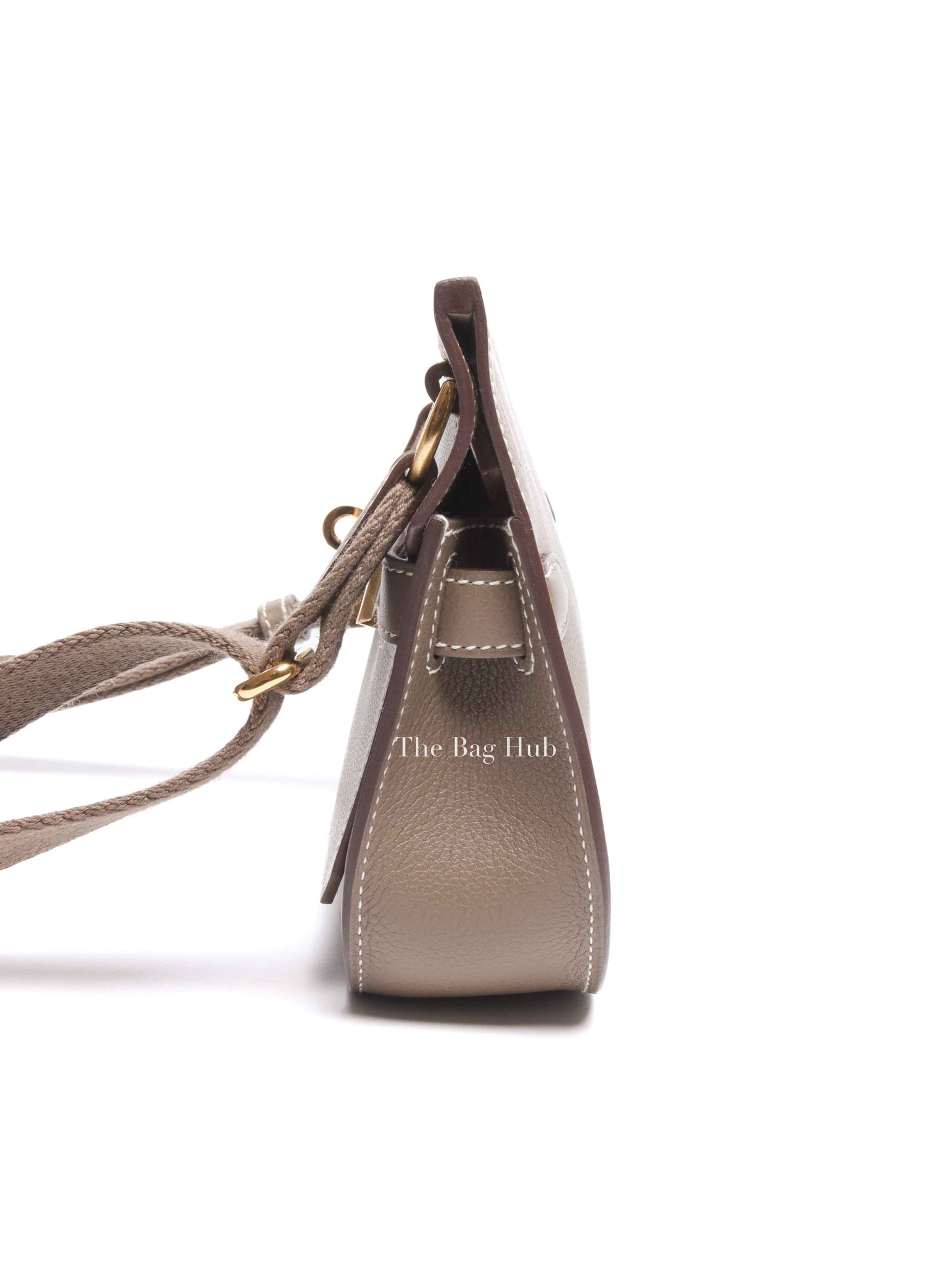 Hermes Etoupe Evercolor Mini Jypsiere Bag GHW