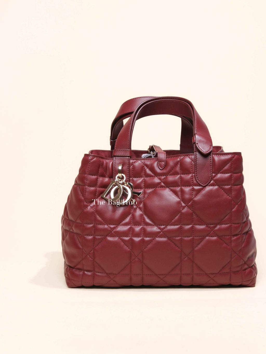 Dior Bordeaux Macrocannage Calfskin Medium Toujours Bag
